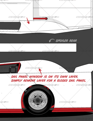 Generation 1 Dirt Late Model Template | School of Racing Graphics