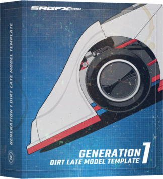 SRGFX Generation 1 Dirt Late Model Template Box