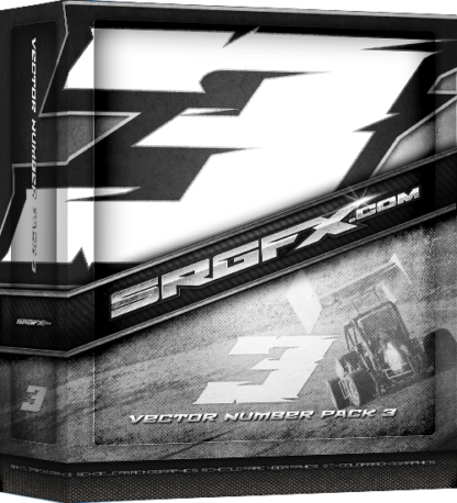 Vector Racing Number Set 3 | School of Racing Graphics