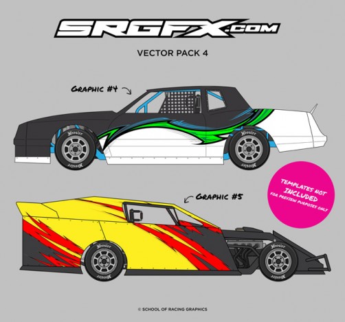 Vector Racing Graphics Pack 4 | SRGFX.com