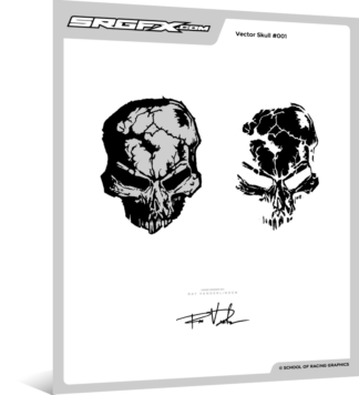 Hand Drawn Vector Skull 001