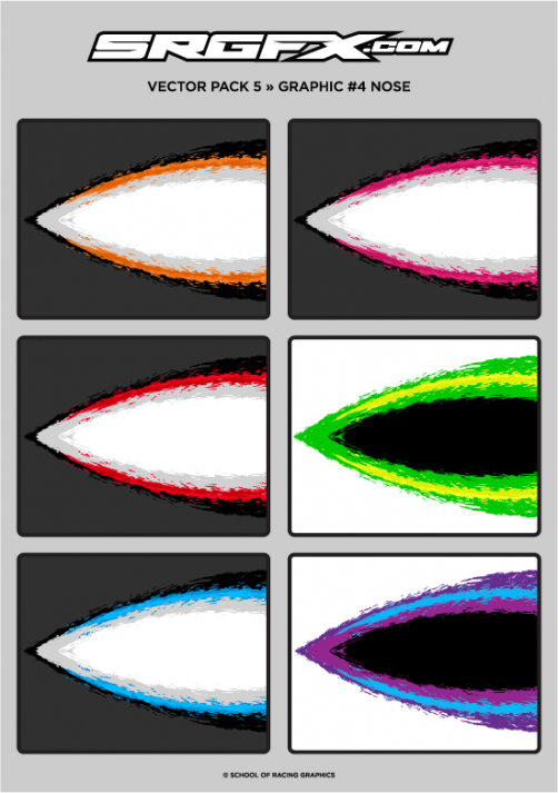 Vector Racing Graphic Pack 5 | School of Racing Graphics