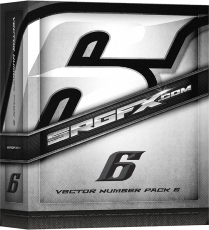 Vector Racing Number Set 6 | School of Racing Graphics