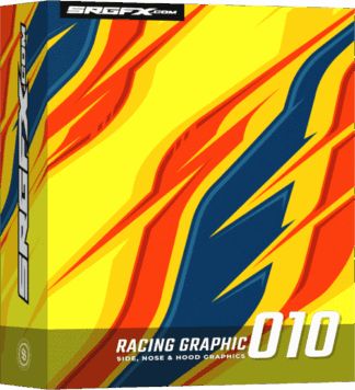 Vector Scallop Racing Graphic 010 for race wraps and vehicle graphics
