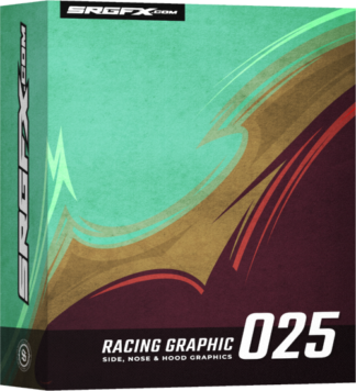 SRGFX Vector Racing Graphic 025, Tribal, Razor Wave