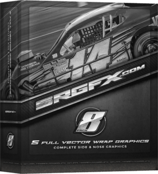 SRGFX Racing Graphics Vector Pack 8 Box