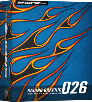 SRGFX Vector Flames Racing Wrap Graphics