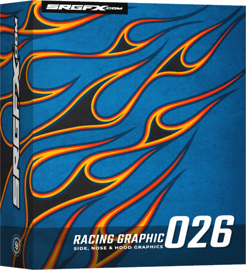 SRGFX Vector Flames Racing Wrap Graphics