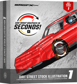 SRGFX Dirt Street Stock Illustration 1 Buick Regal Grand National, Chevy Monte Carlo