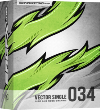 SRGFX Vector Racing Graphic Single 034