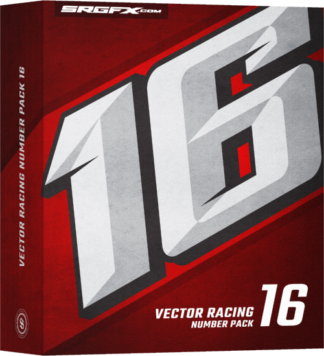 SRGFX Vector Racing Number Pack 16