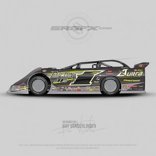 Aultra 2017 Dirt Late Model | School of Racing Graphics