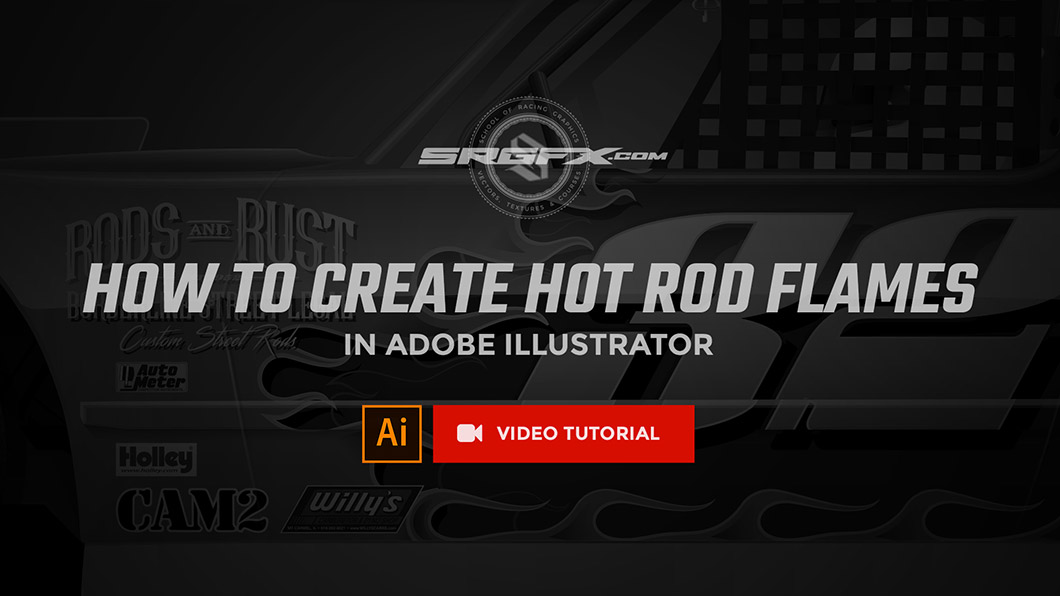 How to create hot rod flames in Adobe Illustrator