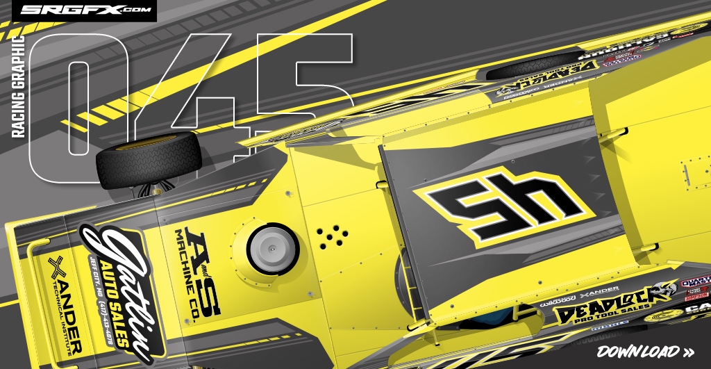 SRGFX Vector Straight Line Hatched racing Graphic 045 Dirt Modified Wrap Layouts