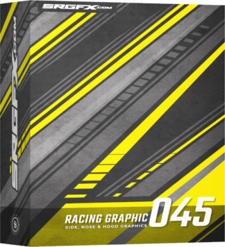 SRGFX Vector Straight Line Hatched racing Graphic 045 Box