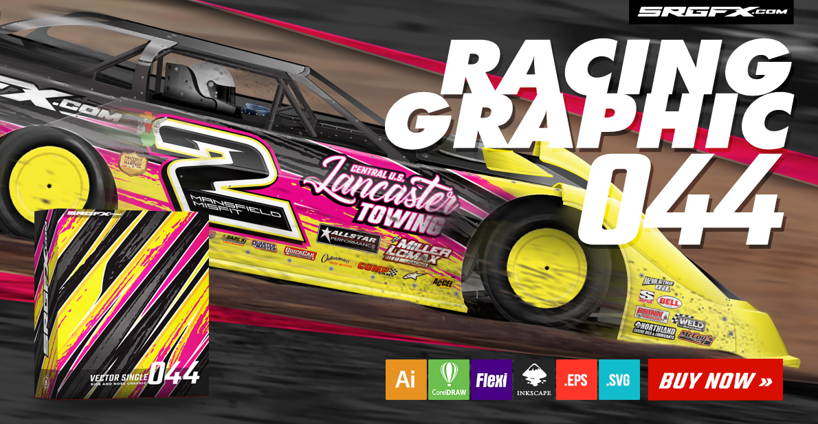 Vector Racing Graphic Single 044 | School of Racing Graphics