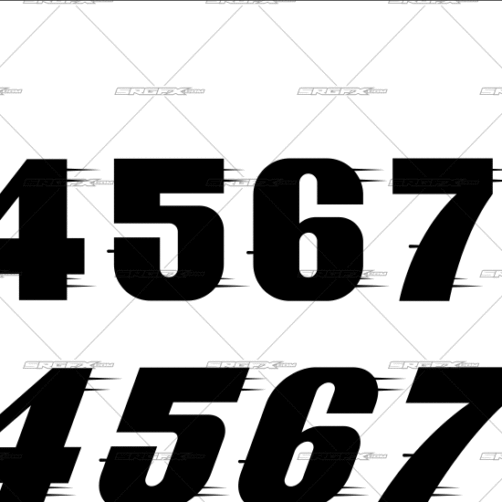 Vector Racing Number Set 22 | School of Racing Graphics