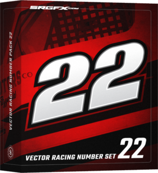 SRGFX Vector Racing Numbe Set 22