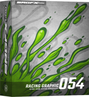 Aggressive Razor Sharp Racing Graphic 080 | School of Racing Graphics