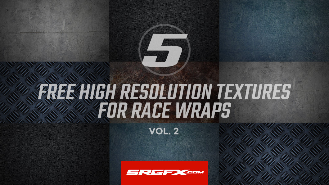 5 free high resolution textures for race wraps vol.2