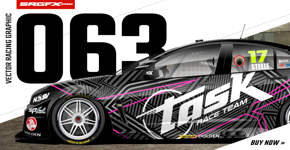 SRGFX Camo Cloud Racing Graphic V8 Supercar Wrap Layouts