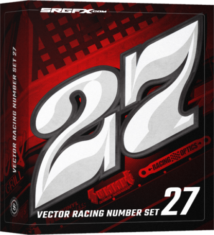 SRGFX Vector Racing Number Set Box