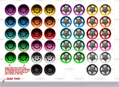 SRGFX Gen 6 Asphalt Late Model Wheel Options