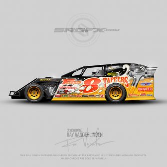 SRGFX Vector Racing Graphic 078