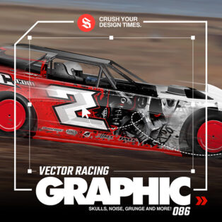 Skull Racing Graphics Skull Graffiti Racing Graphic 086 | School of Racing Graphics