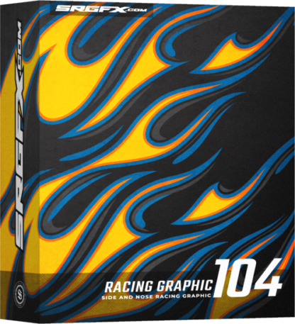 SRGFX Vector Racing Graphic Flames 104