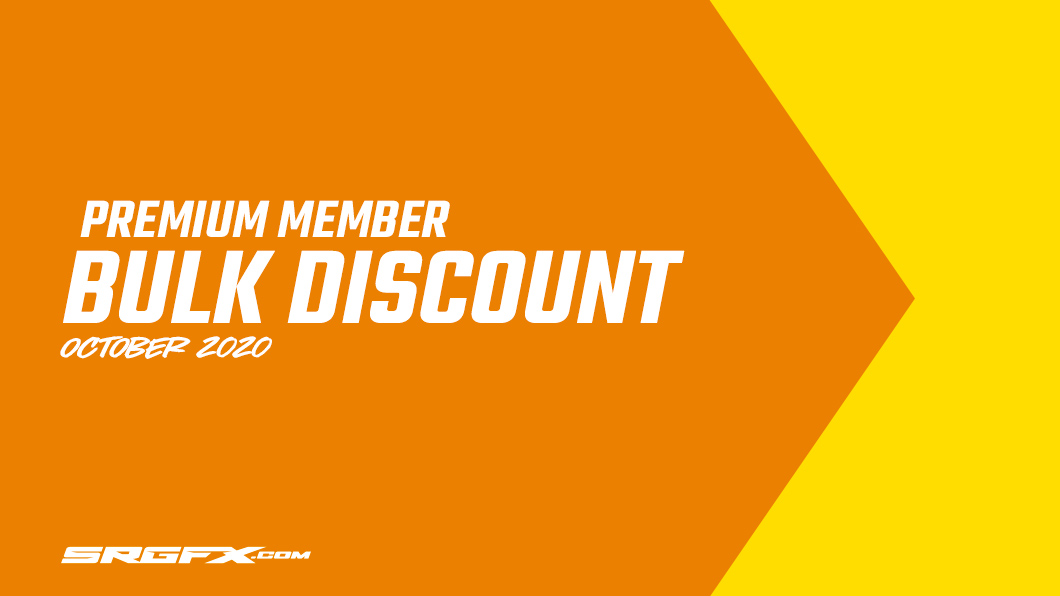 October 2020 SRGFX Premium Member Discount