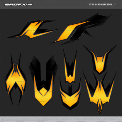 SRGFX Vector Racing Graphic 113