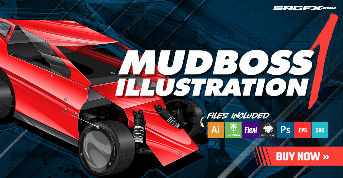 Salvas MUDBoss Illustration 1 | School of Racing Graphics