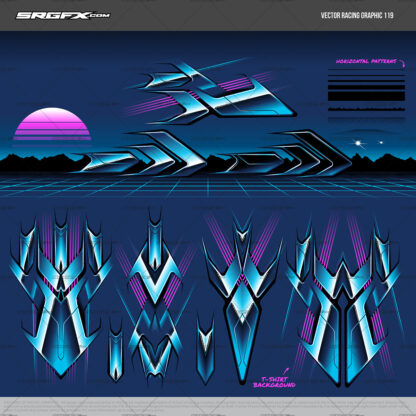 SRGFX Vector Racing Graphic 119