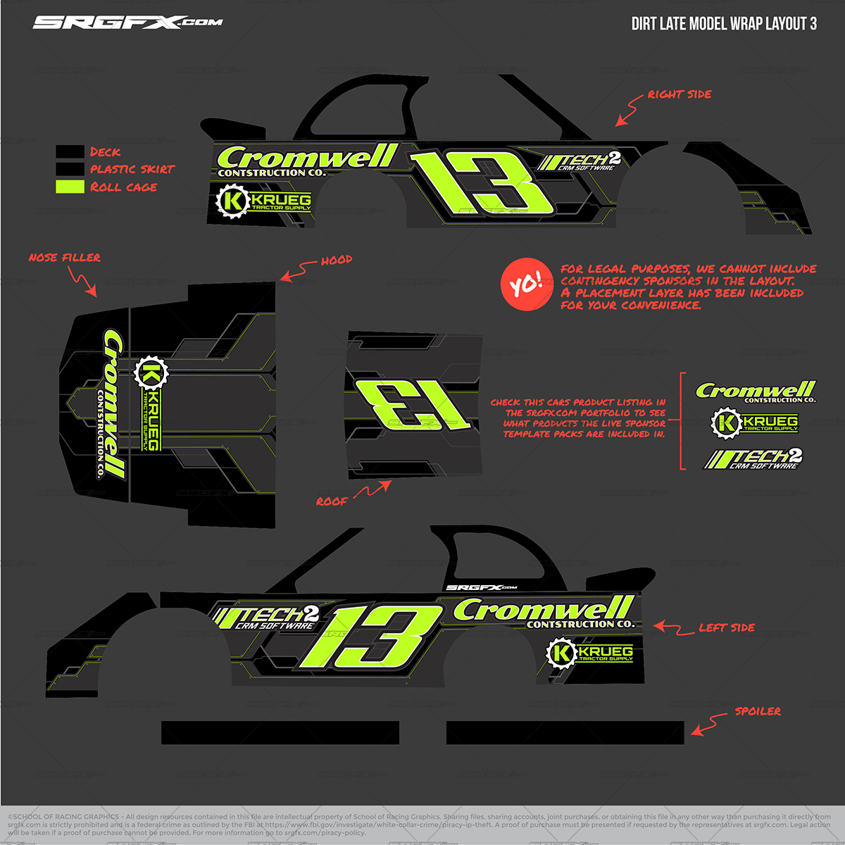 Industrial Scratches Racing Graphic Bundle Pack 3 | SRGFX.com