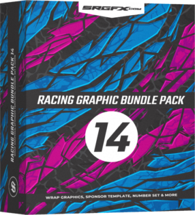 Fractured and fragmented Racing Graphic Bundle Pack