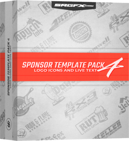 Sponsor Template Pack 4 for race cars and commercial logos