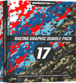 SRGFX Racing Graphic Bundle Pack 17 Digital Camouflage Patterns