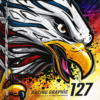 SRGFX Patriotic American Flag Eagle Racing Graphic 127