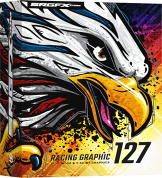 SRGFX Patriotic American Flag Eagle Racing Graphic 127