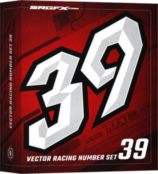 SRGFX Abstract Block Convex Racing Number set 39