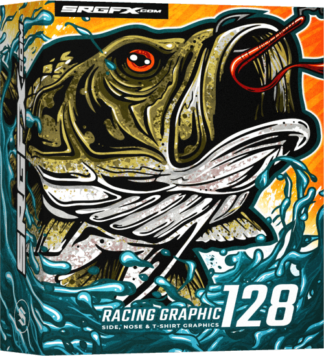 SRGFX bass fishing racing graphic 128