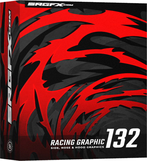 SRGFX Vector Tribal Dragon Spine Racing Graphic 132