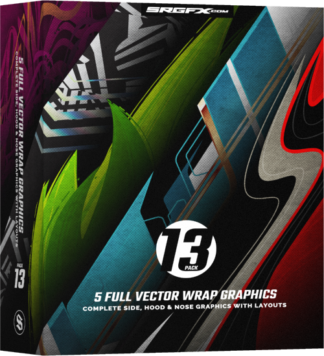 SRGFX Vector Racing Graphic Pack 13 5 various style wrap graphics