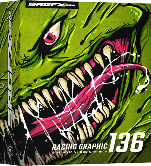 SRGFX Premium Monster Creature Racing Graphic 136 Box