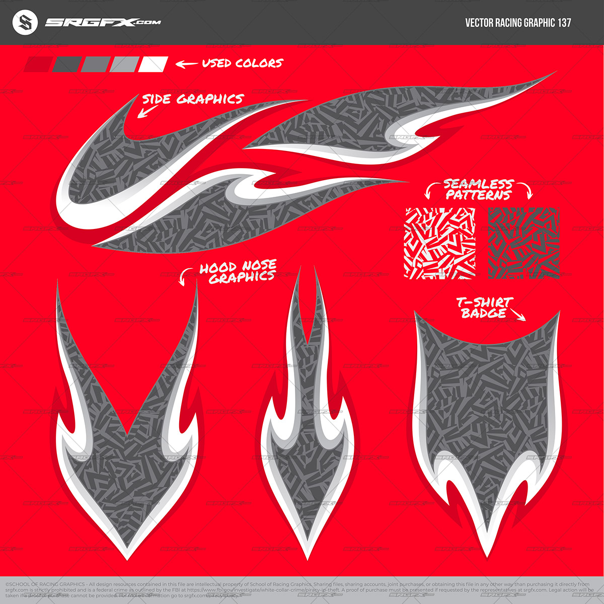 SRGFX Razor Wave Racing Graphic 137