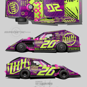 Left Hand Hooligans 2024 Dirt Modified Wrap Layout