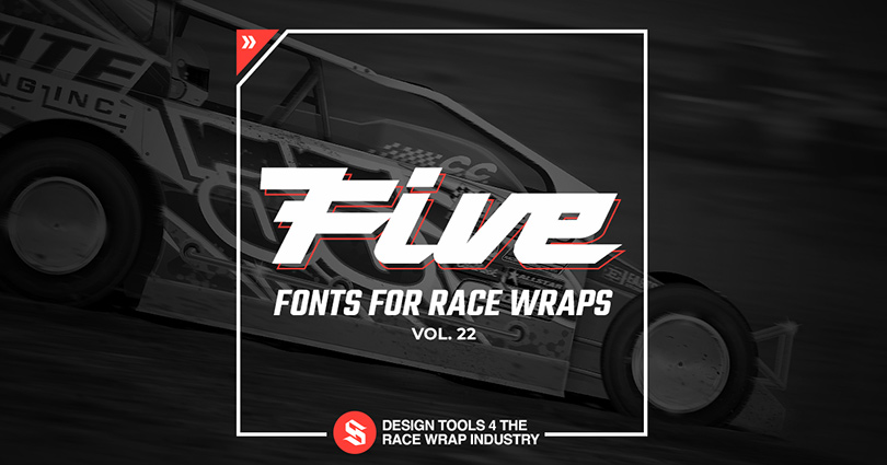 5 Fonts for race wraps and the motorsports industry. Racing Number Fonts, Racing Sponsor Fonts