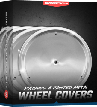 SRGFX Polished and Painted Metal Wheel Covers for Dirt Racing