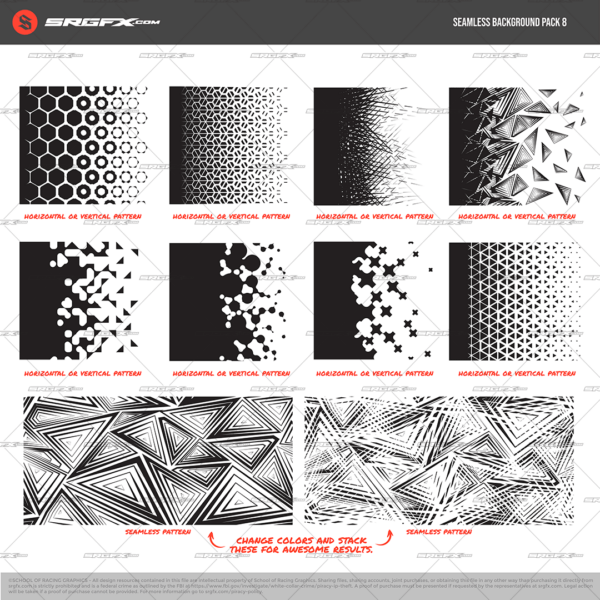 Seamless Background Pack 8 | School of Racing Graphics